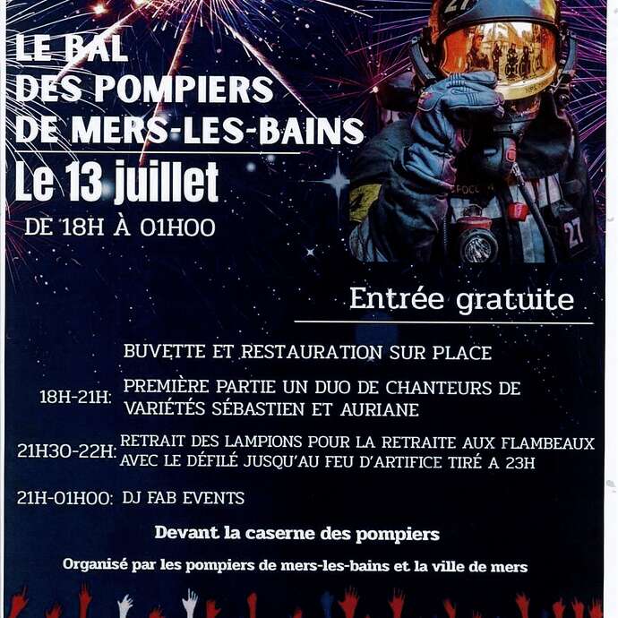 Le Bal des Pompiers de Mers-les-Bains