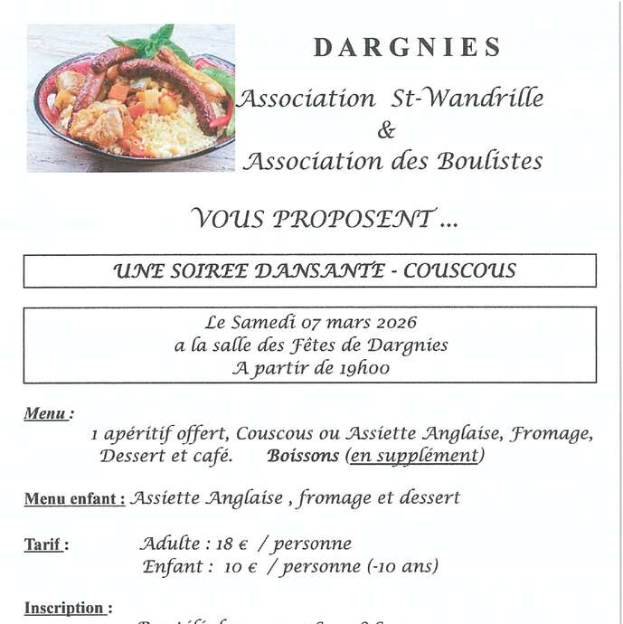 Soirée dansante - couscous