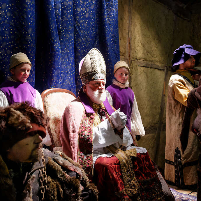 The arrival of Saint Nicholas