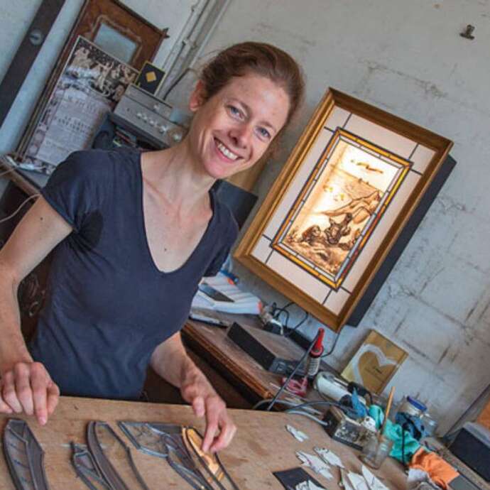 Atelier vitraux - festival Voix et Route Romane
