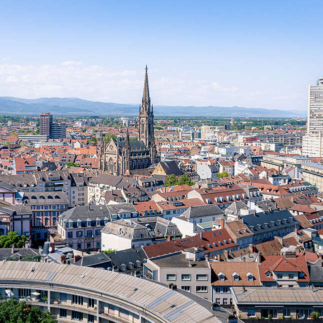 Kommentierte Besichtigung der Ausstellung Mulhouse vue d'en haut (Mulhouse von oben)