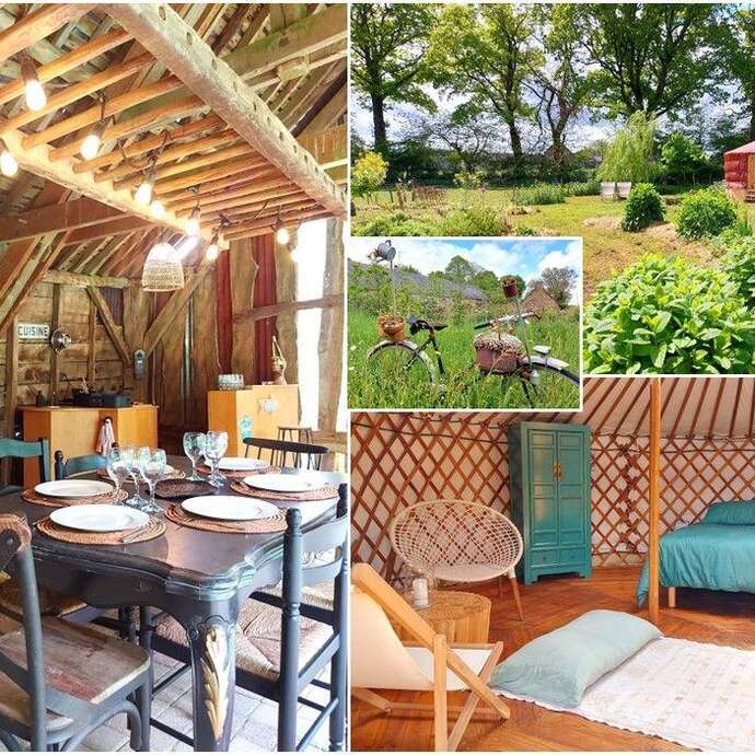 YOURTE 2 PERSONNES (+ 2 ENFANTS <12 ANS)