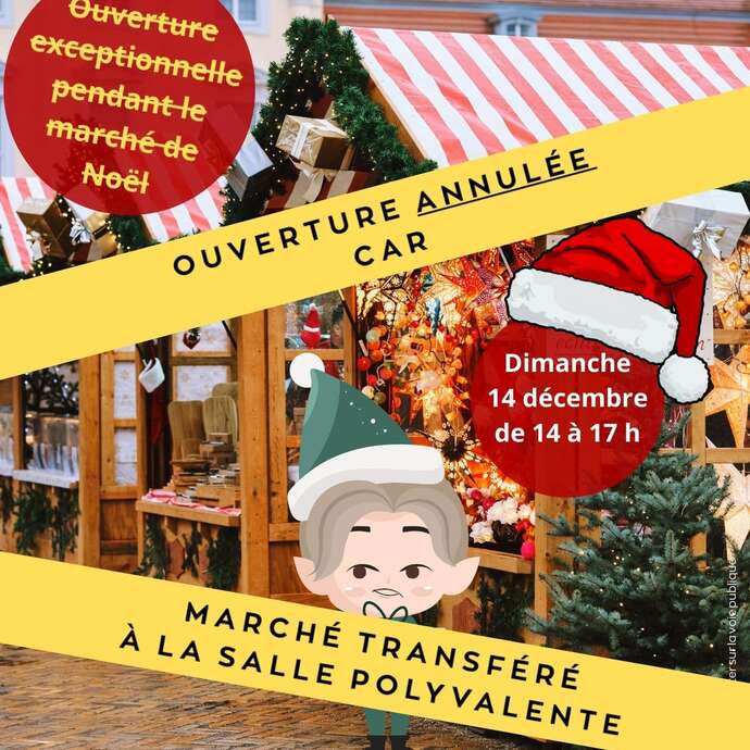 ANNULÉ - Ouverture exceptionnelle de la médiathèque pendant le marché de Noël -