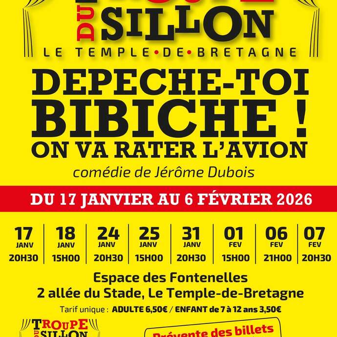 Dépêche-toi bibiche, on va rater l’avion !