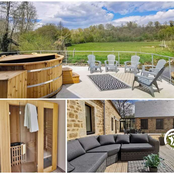 LE MOULIN DE CORDOUEN, 10 PERS, BAIN NORDIQUE ET SAUNA