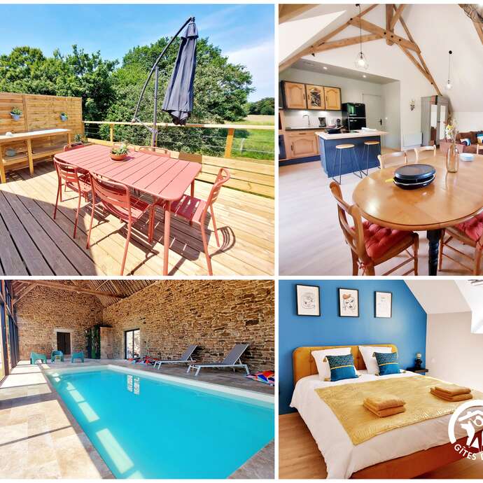 LE LOGIS DES VALLÉES, 6/7 PERS AVEC PISCINE ET SAUNA