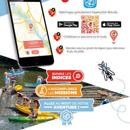 JEU DE PISTE NUMÉRIQUE À ST JULIEN DE CONCELLES AVEC ZÉLIE LA LIBELLULE .