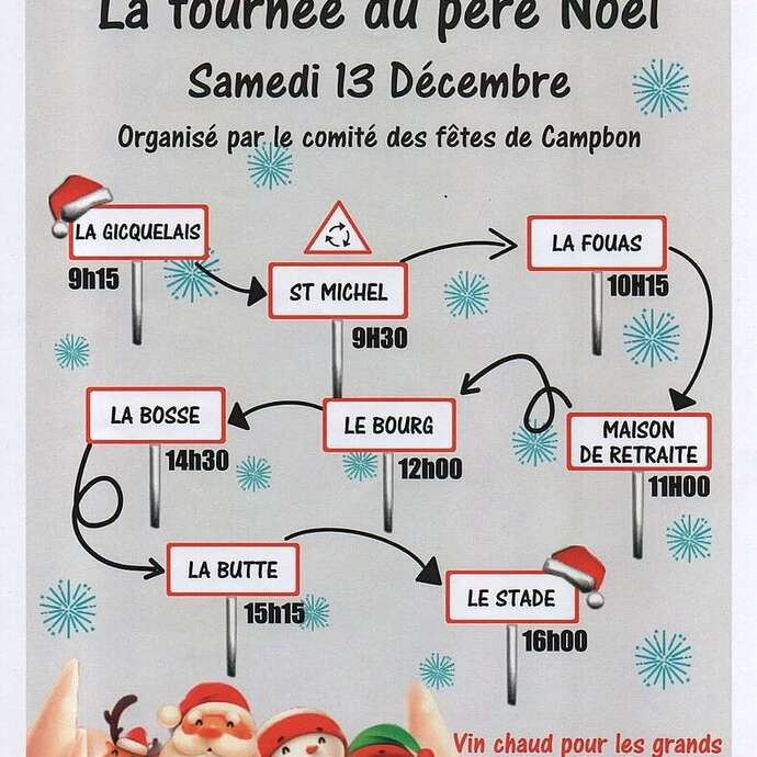 La tournée du Père Noël