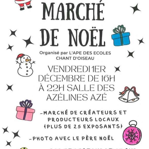 MARCHÉ DE NOËL - APE CHANT D'OISEAU AZÉ