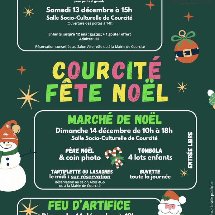 Spectacle de magie de Noël à Courcité