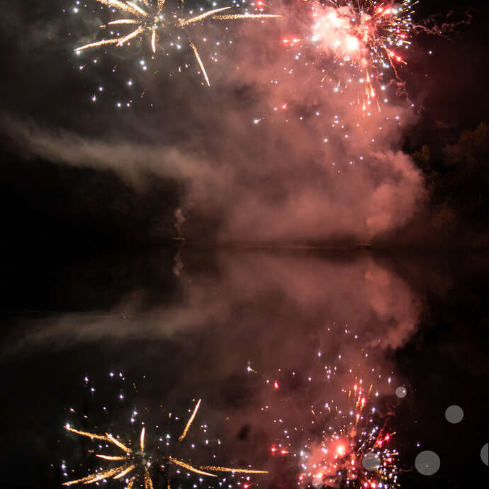 Feu d'artifice à Vayrac
