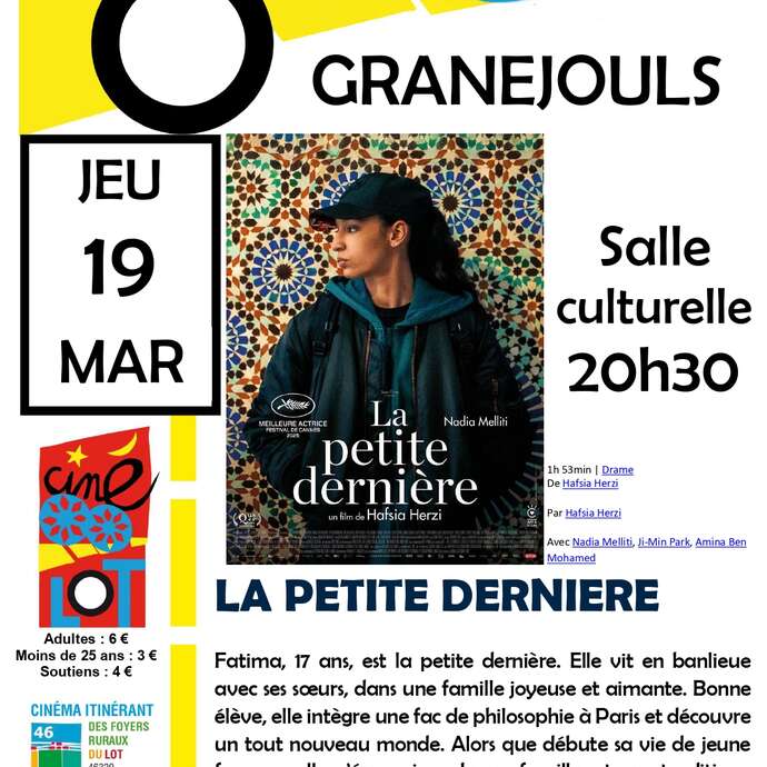 Ciné-Lot : "La petite dernière" à Granéjouls