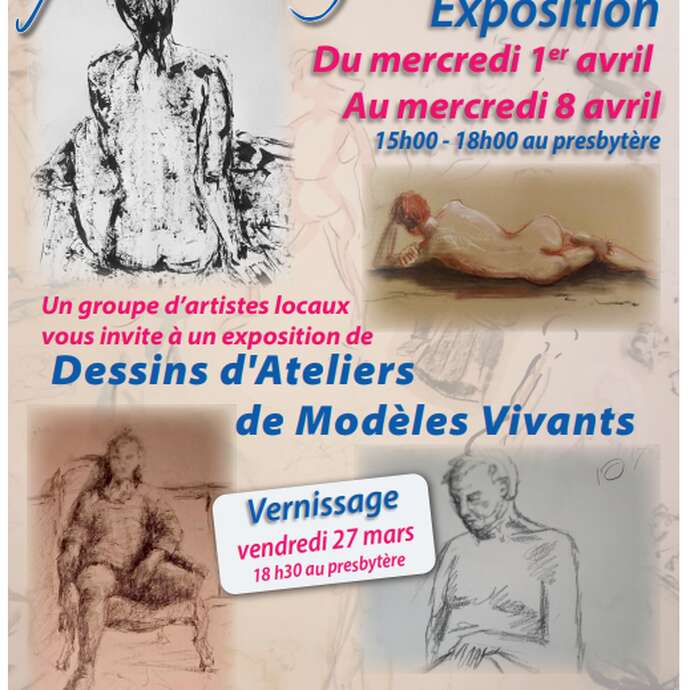 Exposition de dessins d'ateliers de modèles vivants