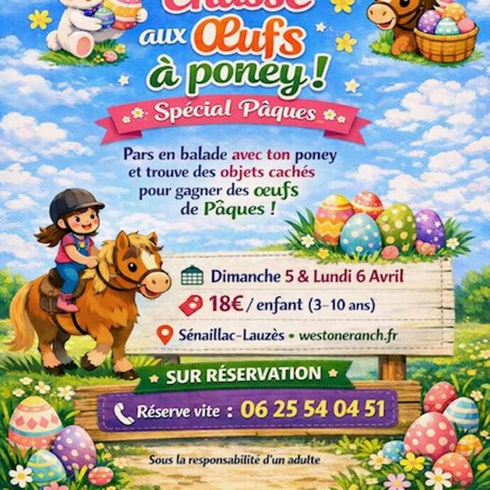 Grande chasse aux œufs à poney !