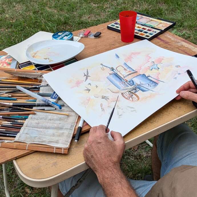 Concours de Peinture & Dessin "Illustrer Ginouillac"