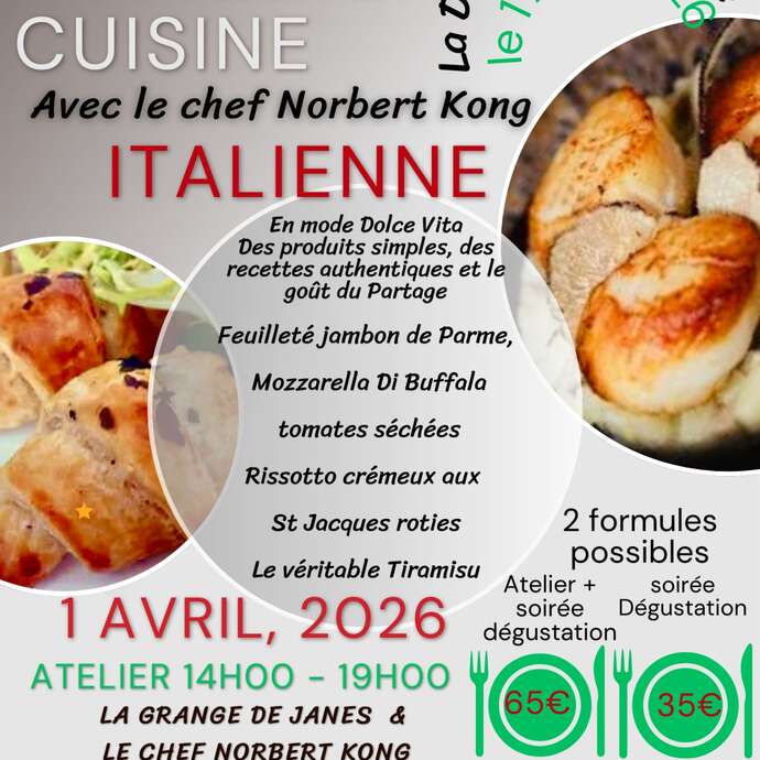 Atelier cuisine à la Grange de Janes