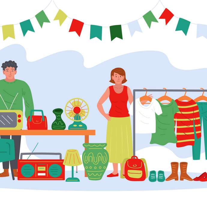 Vide grenier à Montfaucon