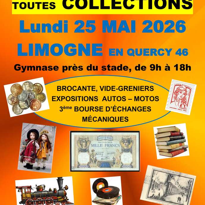 Vide-greniers / brocante / bourse "toutes collections" à Limogne en Quercy