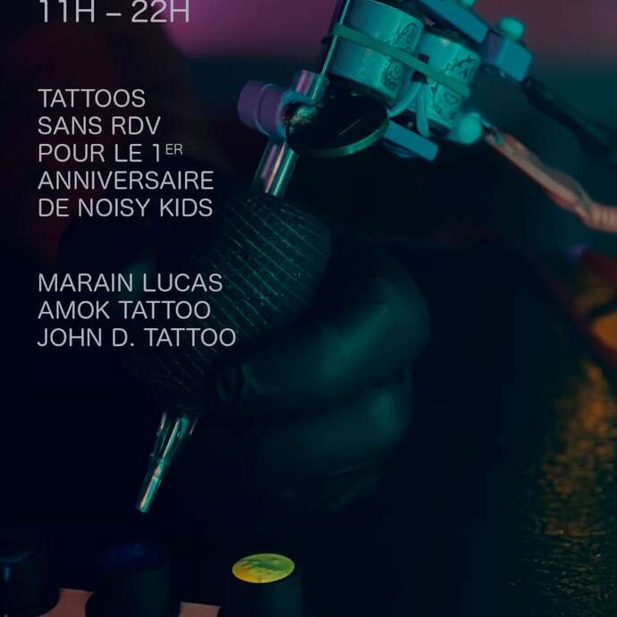 Flash day — anniversaire noisy kids tattoo à Figeac !