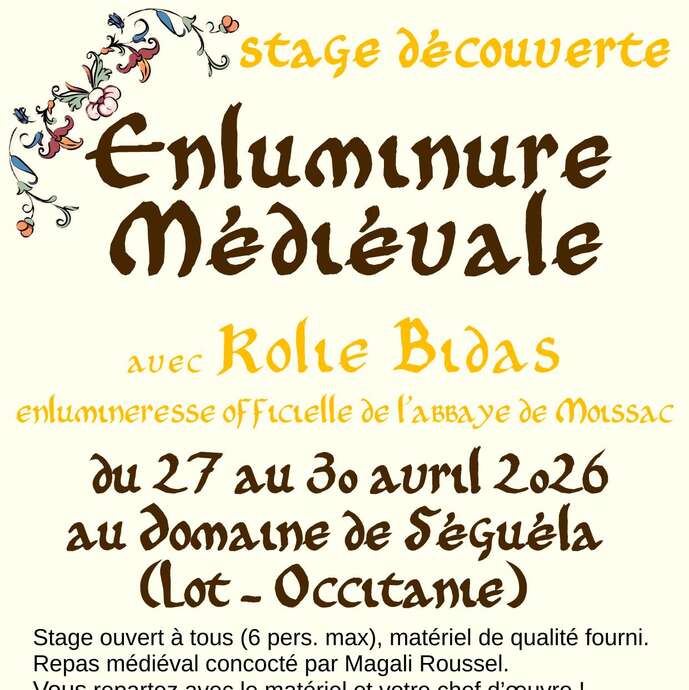 L'art de l'enluminure: stage découverte de l'enluminure médiévale