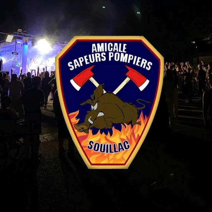 Bal des pompiers à Souillac
