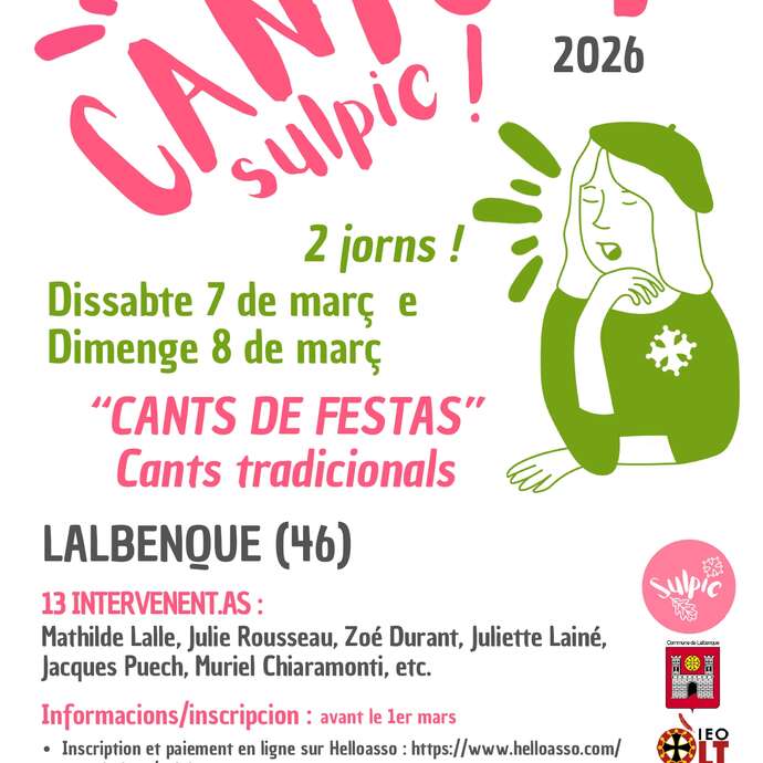 Journées CANTEM : stages, bal, conférence, animations