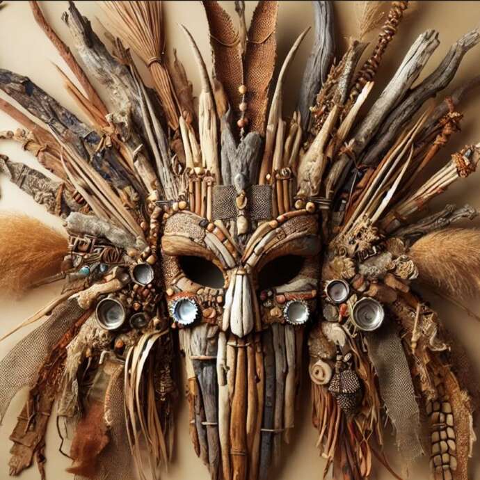 Graines de Moutards, atelier créatif à Figeac : le masque en fête !