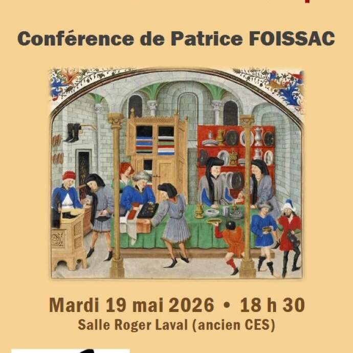 Conférence à Figeac, les marchands Cahorsins et l'Europe