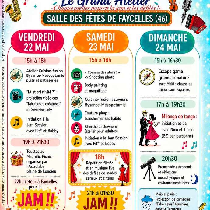 "Festi'Jam#2 - Le Grand Atelier" à Faycelles