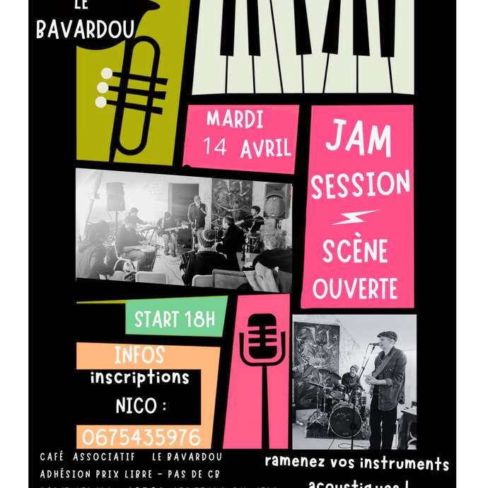 Jam Session, scène ouverte au Bavardou