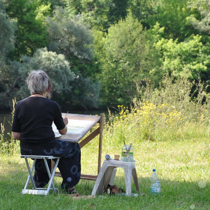Journée artistique au bord de l'eau - Atmosphère Dordogne