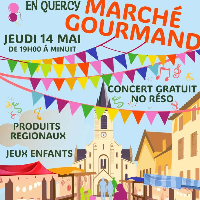 Marché gourmand à Limogne