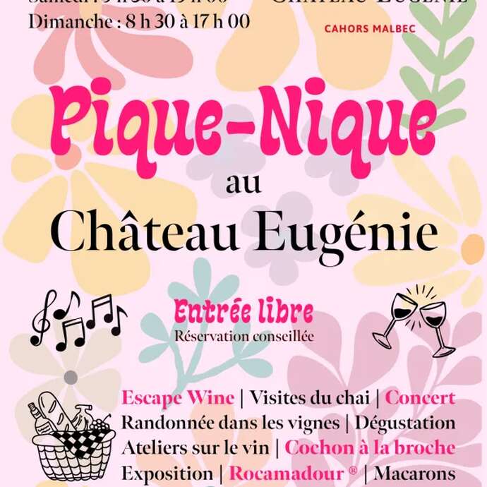 Pique-nique chez le vigneron indépendant Fermes en fête : Château Eugénie