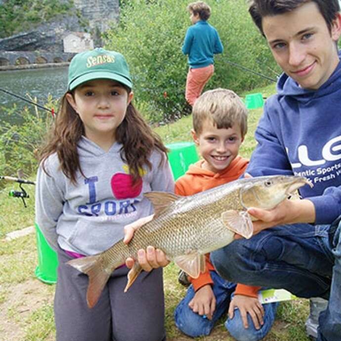 Atelier pêche  par la société de pêche de Cajarc