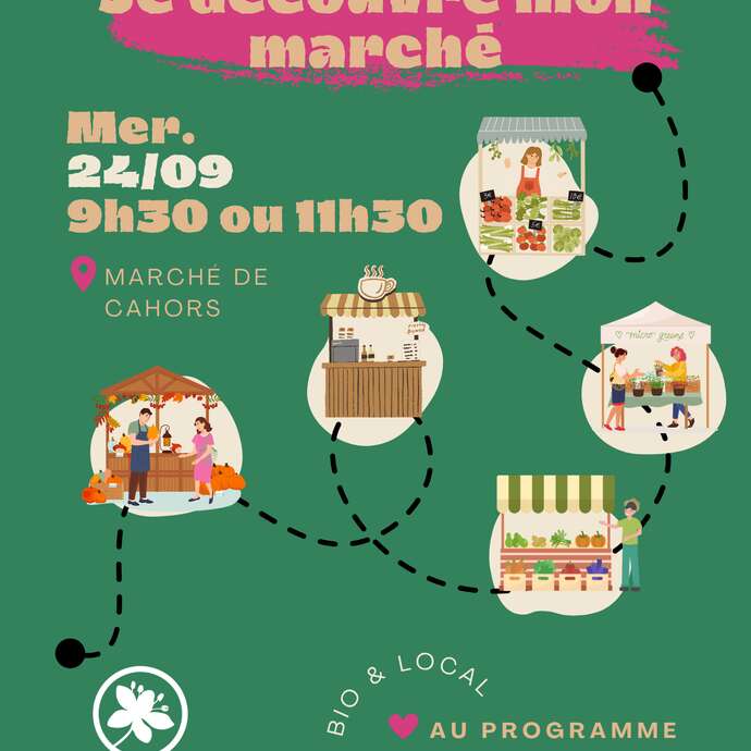 Je découvre mon marché : où trouver mes producteurs bio à Cahors ?