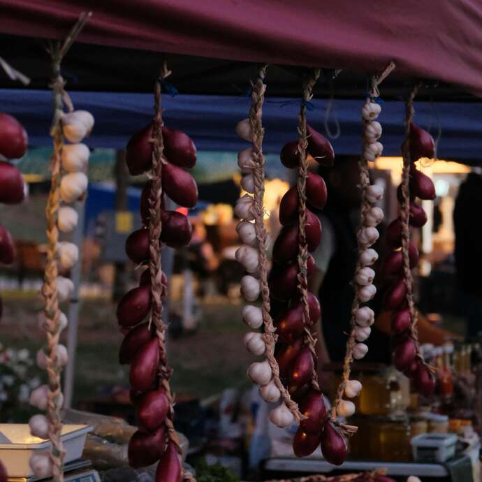 Marché de producteurs pour la fête de Gignac