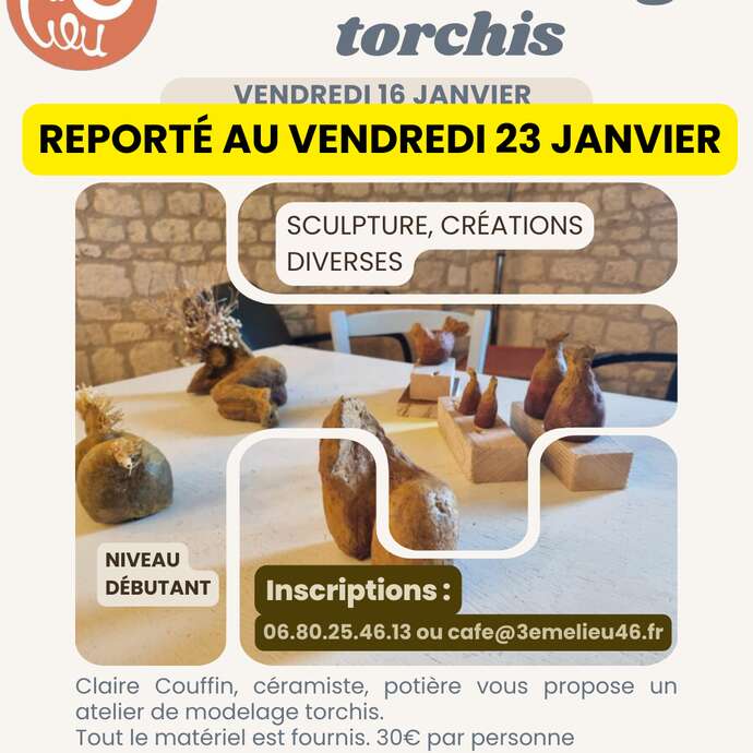 Atelier de modelage torchis
