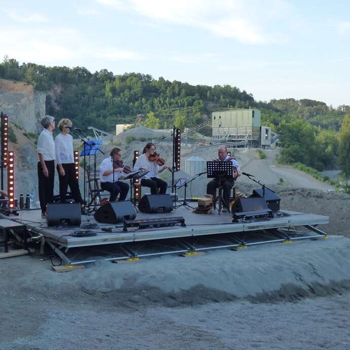 Concert "cuivres" à la carrière de Bagnac-sur-Célé