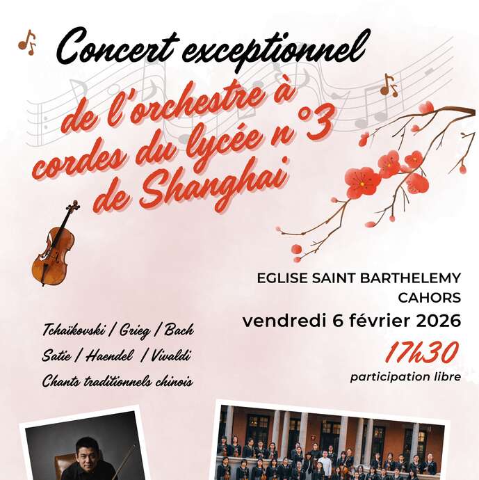 Concert de l'orchestre à cordes du lycée n°3 des jeunes filles de Shanghaï