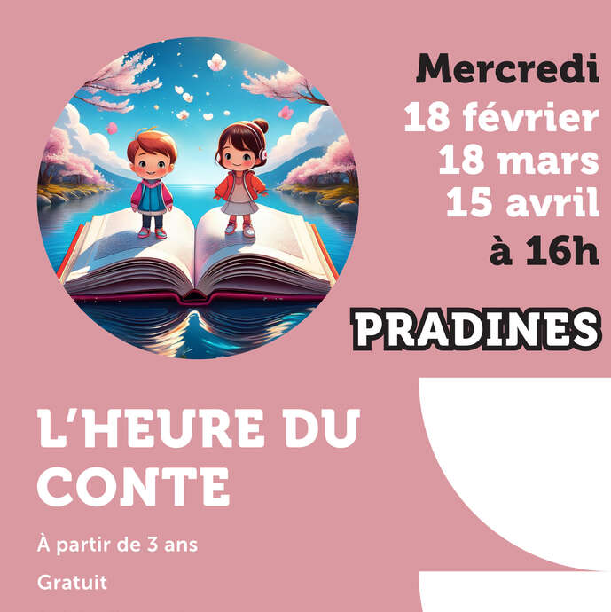 L’heure du conte à la médiathèque de Pradines