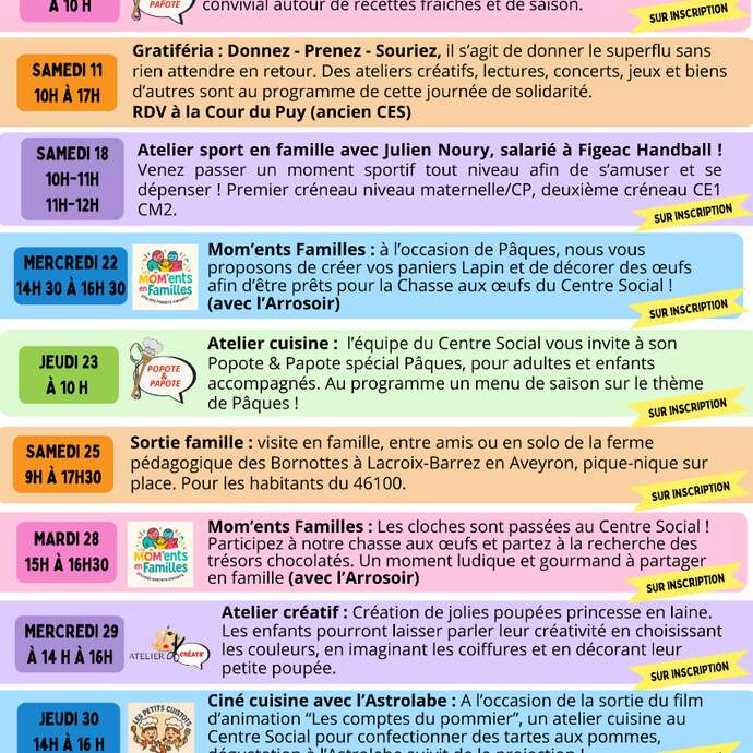 Atelier Popote et Papote : saveurs du printemps