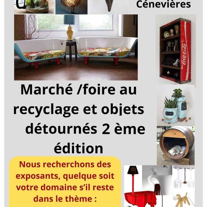 Marché aux objets détournés et recyclage