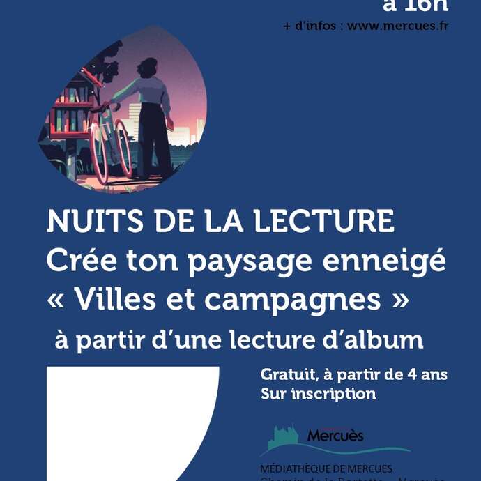 Les Nuits de la lecture : Ateliers créatifs à la Médiathèque de Mercuès