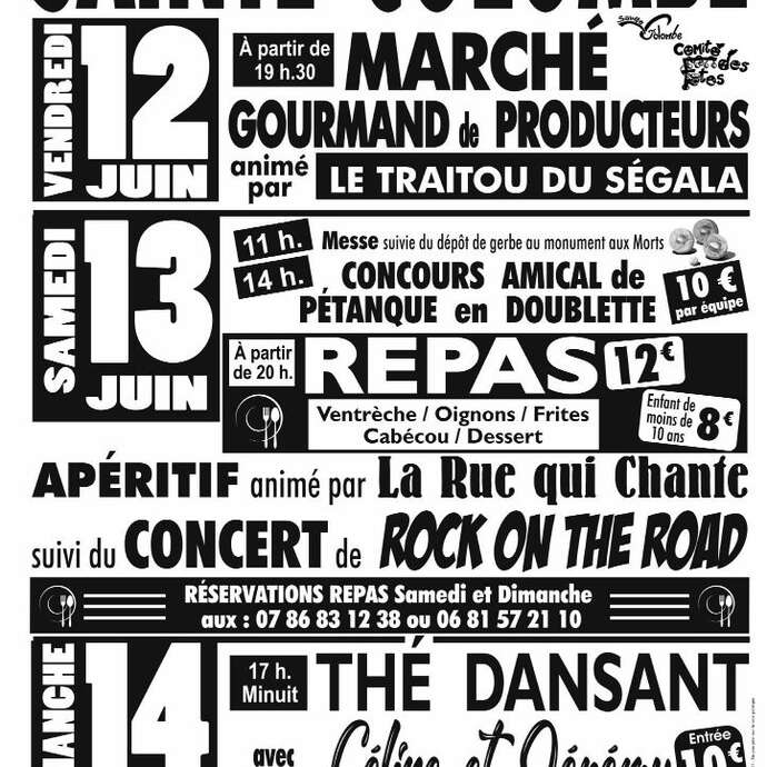 Fête Votive à Sainte-Colombe
