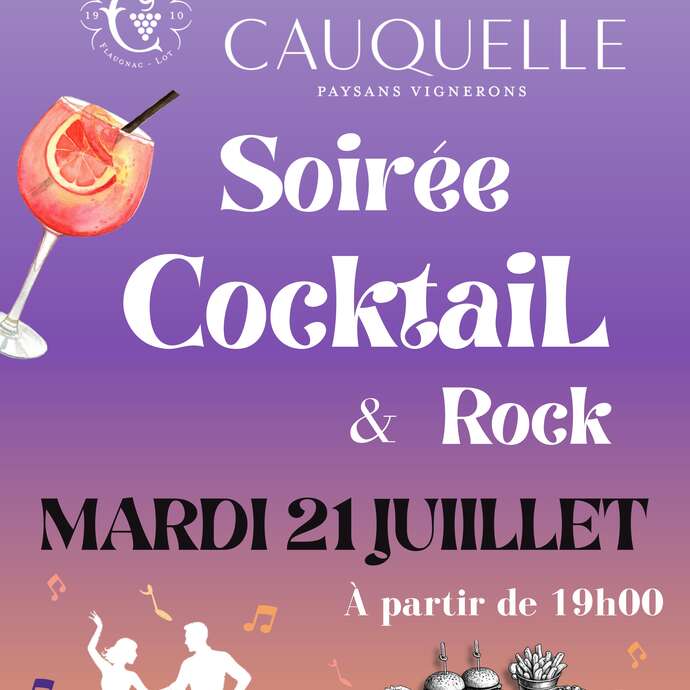 Soirée cocktail & rock au domaine de Cauquelle