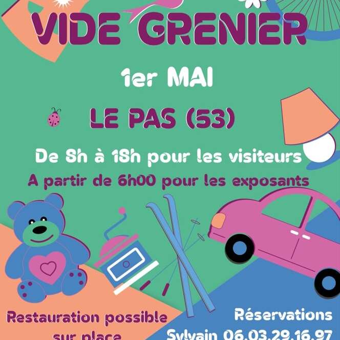 Vide grenier à Le Pas