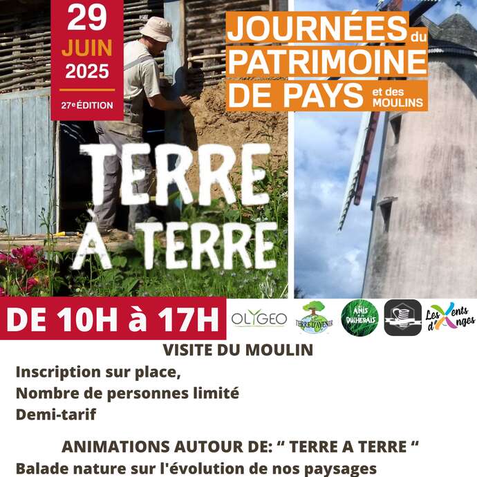 Journées du Patrimoine de Pays et des Moulins au Moulin de la Bicane