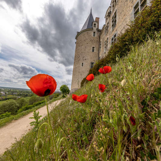 Sous le château, la roche