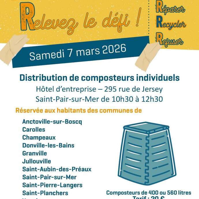 Distribution de composteurs individuels