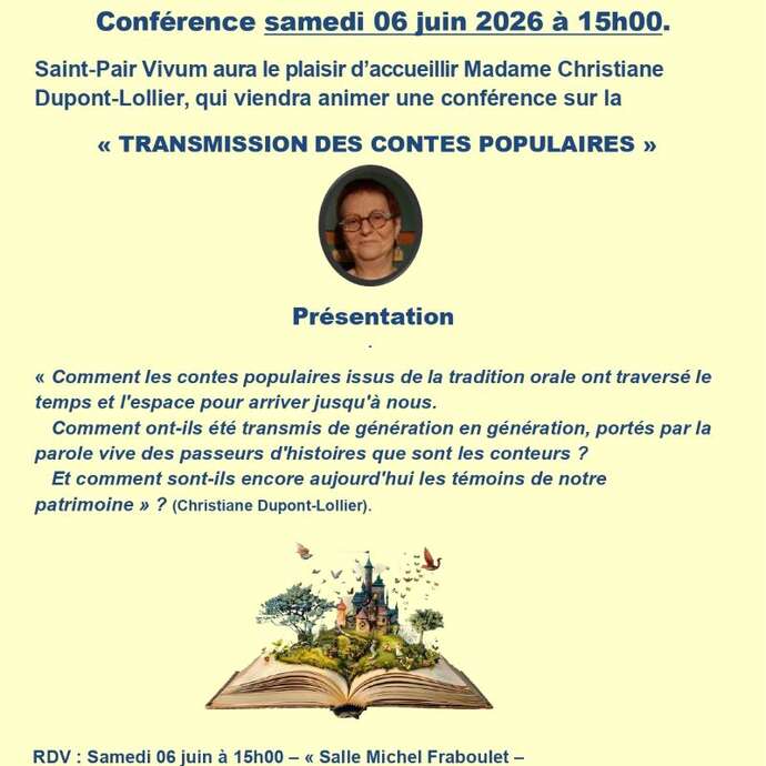 Conférence sur la Transmission des contes populaires